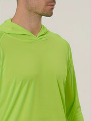 2 Pcs Men's UPF 50 Sun Protection Hoodies Long Sleeve Quick Dry Tops