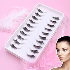 Wispy Natural Look 3D Faux Mink Half Lashes