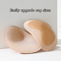 2pcs Silicone Bra Pads Invisible Sponge Bikini Gathered Pa
