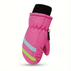 Winter Waterproof Cycling Gloves for Kids 3-6 Years