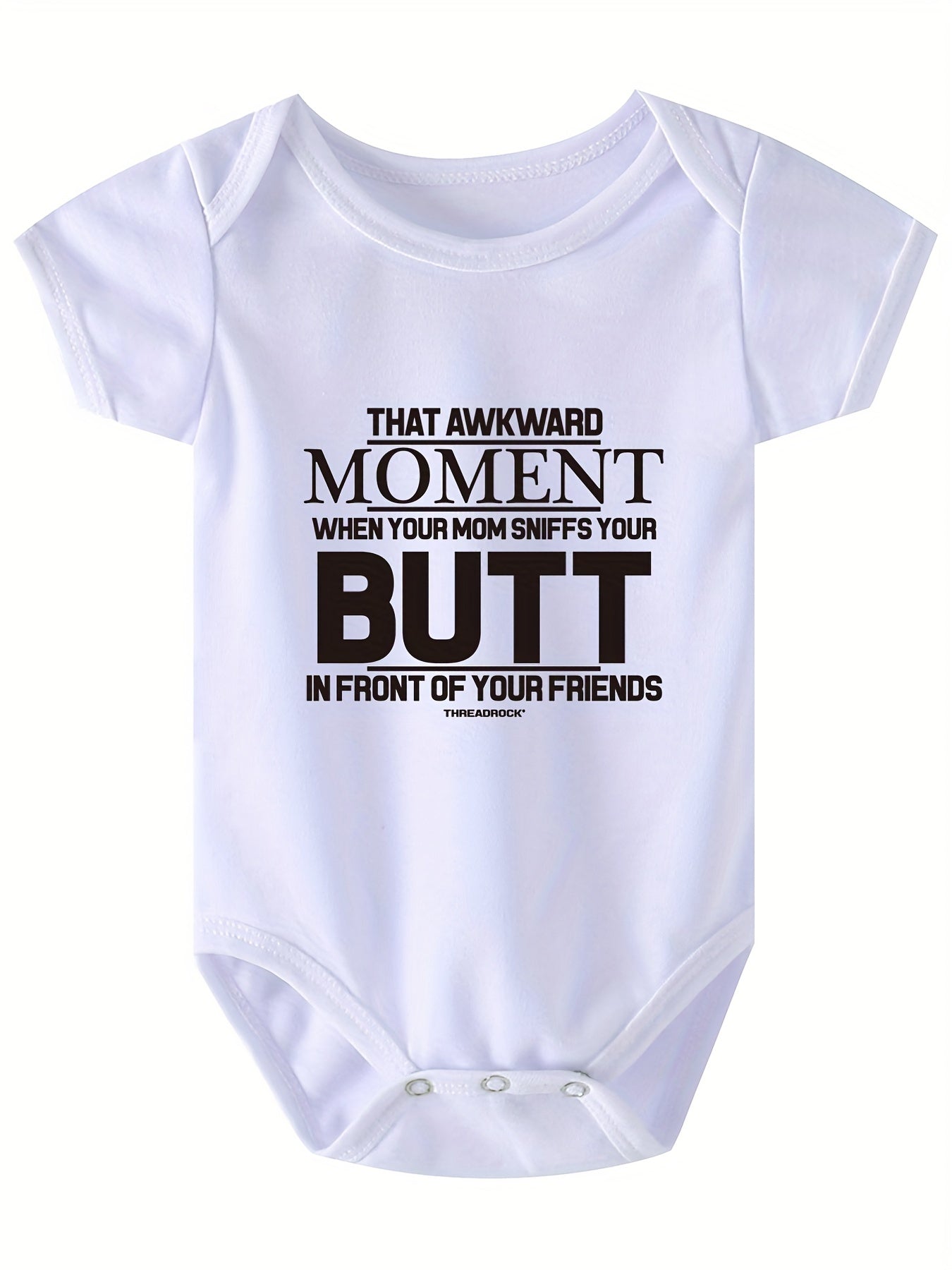 Baby Boys Casual That Awkward Short Sleeve Onesie Clothes