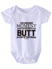 Baby Boys Casual That Awkward Short Sleeve Onesie Clothes