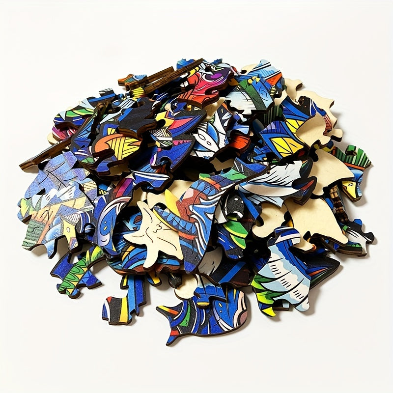 Hummingbirds & Floral Wooden Jigsaw Puzzle for Adults