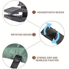 20pcs Tent Canopy Clip Buckle Kit with Binding Ropes Tarp Clips