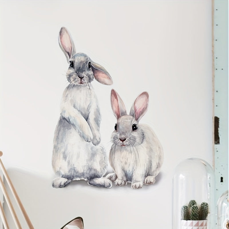 Cute Rabbit Wall Sticker 30x40cm