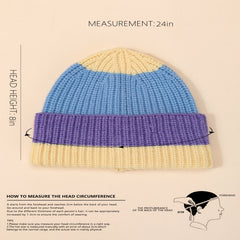 Winter Knit Beanie Hat Men Women Warm Skull Cap