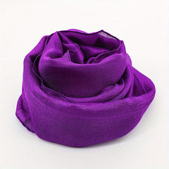 Womens XL Bright Silky Scarf Soft Shawl for Bridal Evening Party