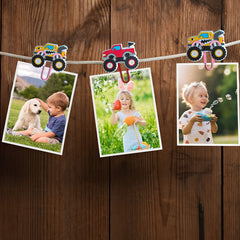 8pcs Monster Truck Paper Clips Office Supplies Desk Accessories Stationery