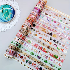 16 Rolls Golden Foil Hand Account & Tape Set for Planners Scrapbooks