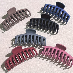 6pcs Large Frosted Hair Claw Non-slip Hair Accessories