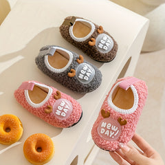 Girls Cartoon Slip On House Shoes Non Slip Soft Bottom Walking Shoes