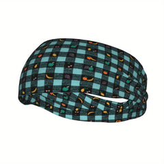 Plaid Headband for Sport & Casual Outfit