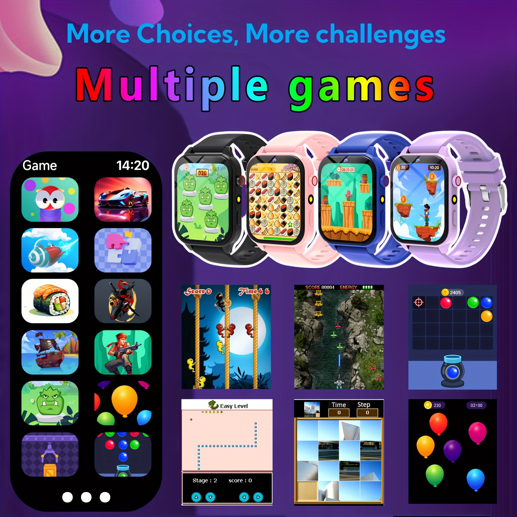 Givurao Kids Smartwatch for Boys & Girls with 8 Games & Camera