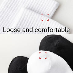 5 Pairs Solid Cotton Sports Socks Thickened Sweat Absorbing