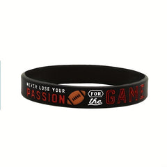 Rugby Silicone Bracelet Unisex Rubber Wristband