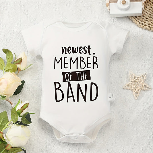 Cotton Baby Bodysuits Letter Print Romper Comfortable Onesies for Summer