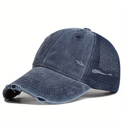 Mesh Baseball Cap Trucker Hat Sunshade Adjustable Hip Hop Outdoor Casual