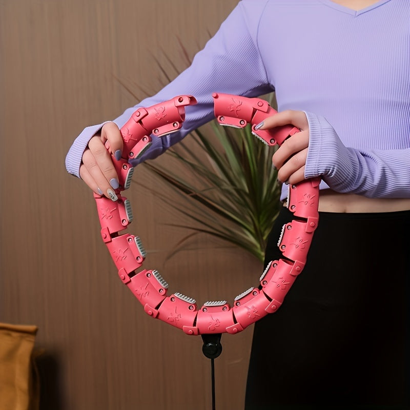 Pilates Waist Training Ring Fitness Hoop with Solid Ball