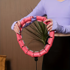 Pilates Waist Training Ring Fitness Hoop with Solid Ball