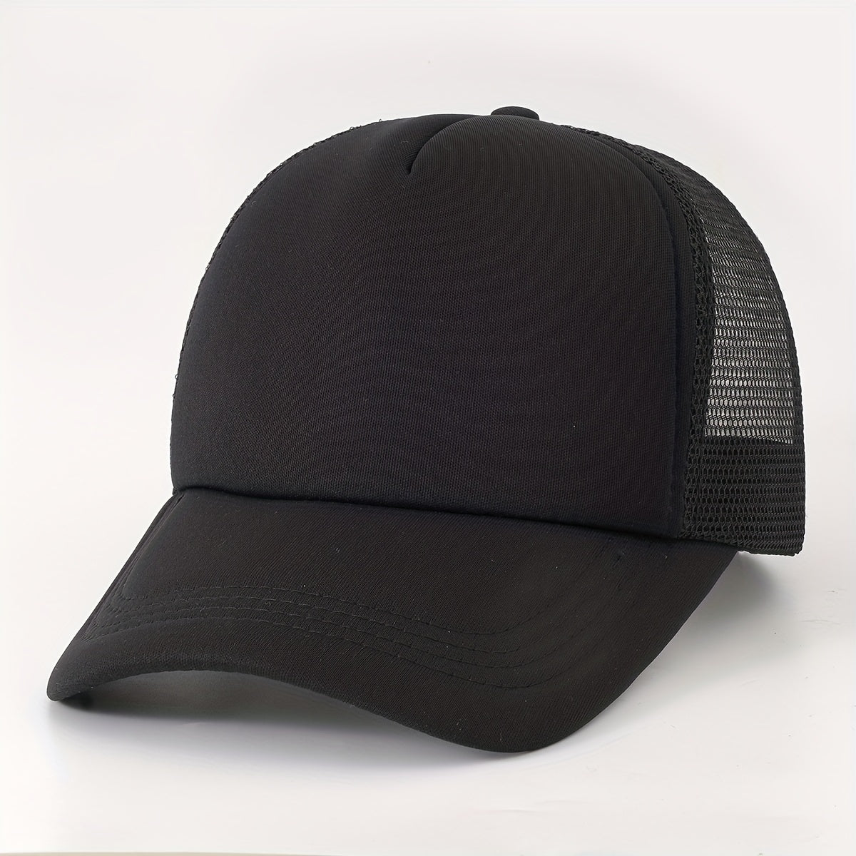 Block Baseball Cap Unisex Sunshade Couple Trucker Hats Adjustable Lightweight