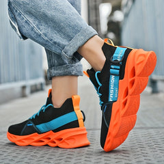 Men's Lace up Blade Sneakers Lightweight Athletic Shoes