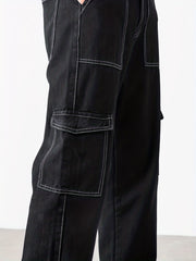 Men's Slim Fit Dark Wash Straight Leg Jeans