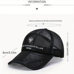 Mesh Breathable Sunscreen Baseball Cap for Outdoor Fishing
