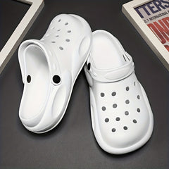 Men's Lightweight Platform Clogs Anti-Skid Soft Sole