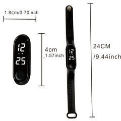 Stylish Minimalist LED Watch Set - Captivate Your Audience