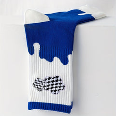 3 Pairs Bear & Heart Print Socks Comfy Women's Stockings