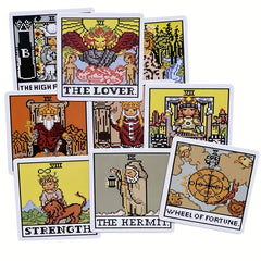 8 Bit Fantasy Tarot Card 79 Fortune Telling Game Divination Cards