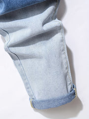 Mens Ripped Jeans Casual Distressed Denim Pants