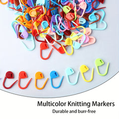 150pcs Colorful Knitting Markers Crochet Clips Locking Stitch Pla