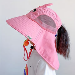 Girls UV Protection Sun Hat Breathable Fisherman Hat