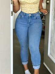 High Rise Stretch Skinny Jeans
