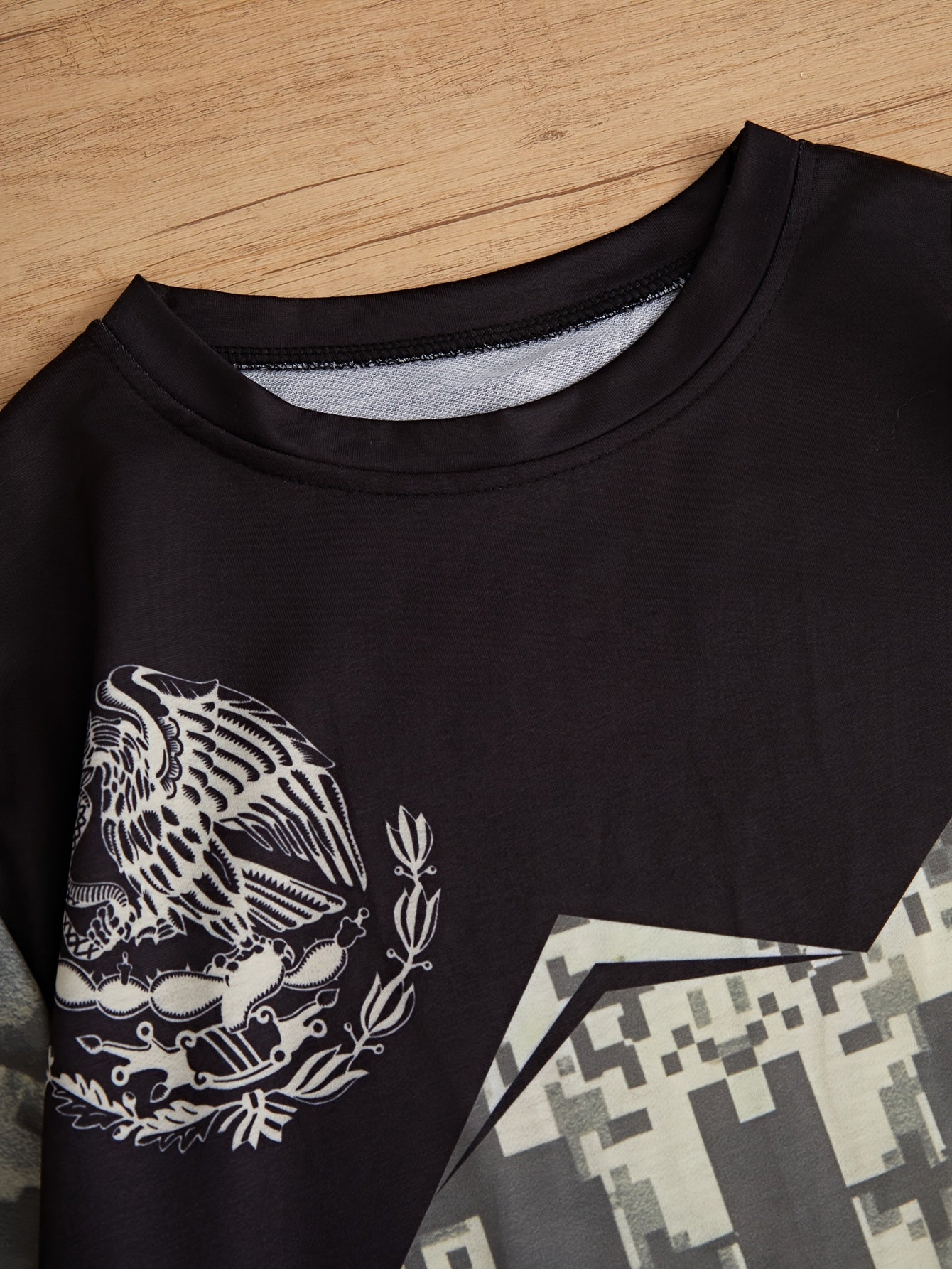 Mexico Rooster Print Men's Graphic Sweatshirt for Winter