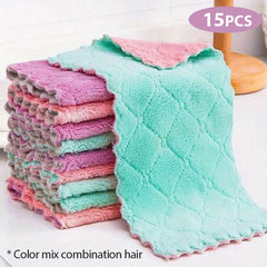 Thick Absorbent Kitchen Towels Set for Daily Cooking, 5/10/20pcs