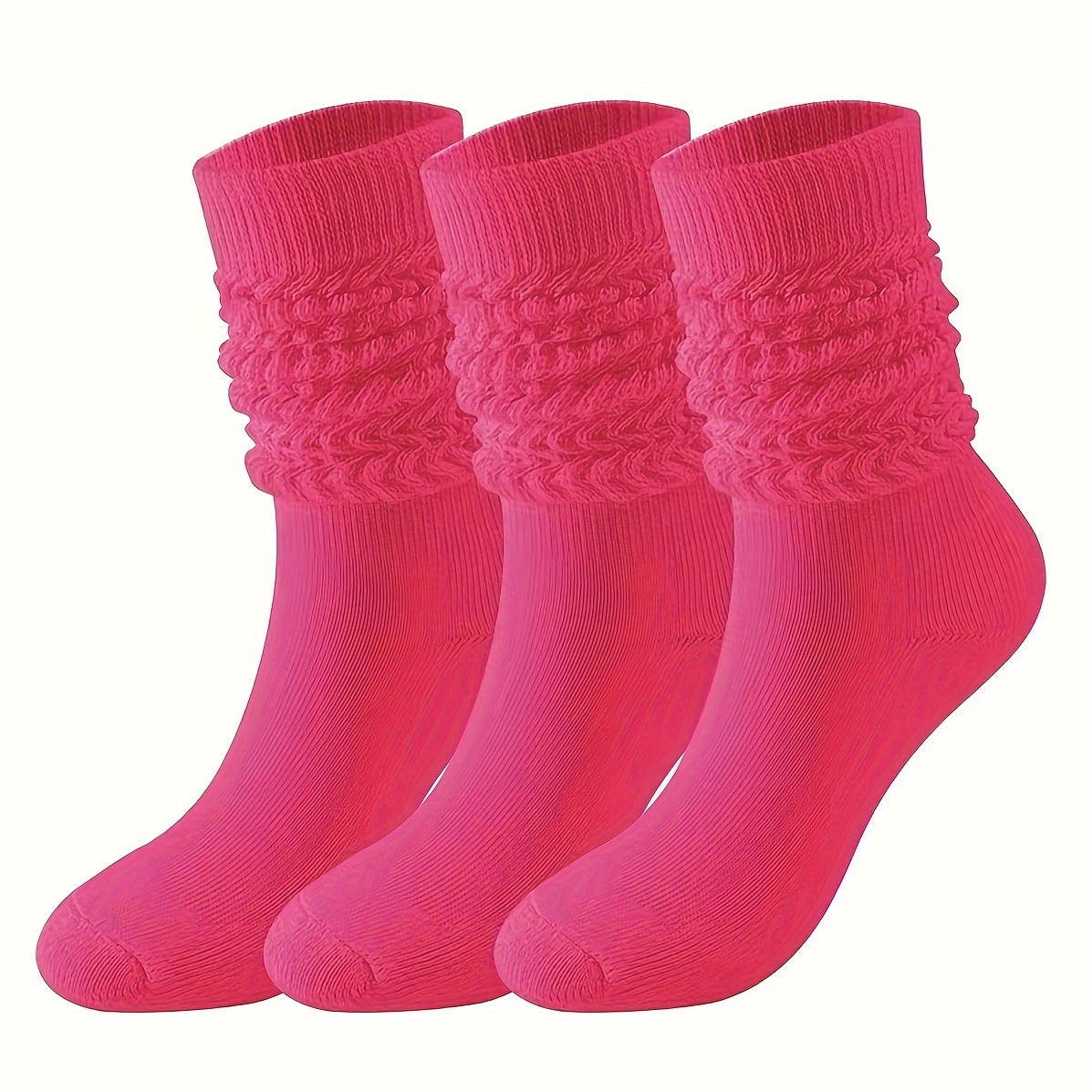Men's Candy Crew Socks Breathable Comfy Casual Unisex Socks - 3 Pairs