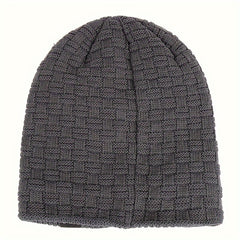 Winter Slouchy Beanie Velvet Warm Knitted Hat Outdoor Ski Pullover Hat