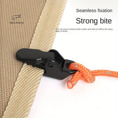 5pcs Outdoor Mini Crocodile Clip Windproof Rope Fixed Clip Hook