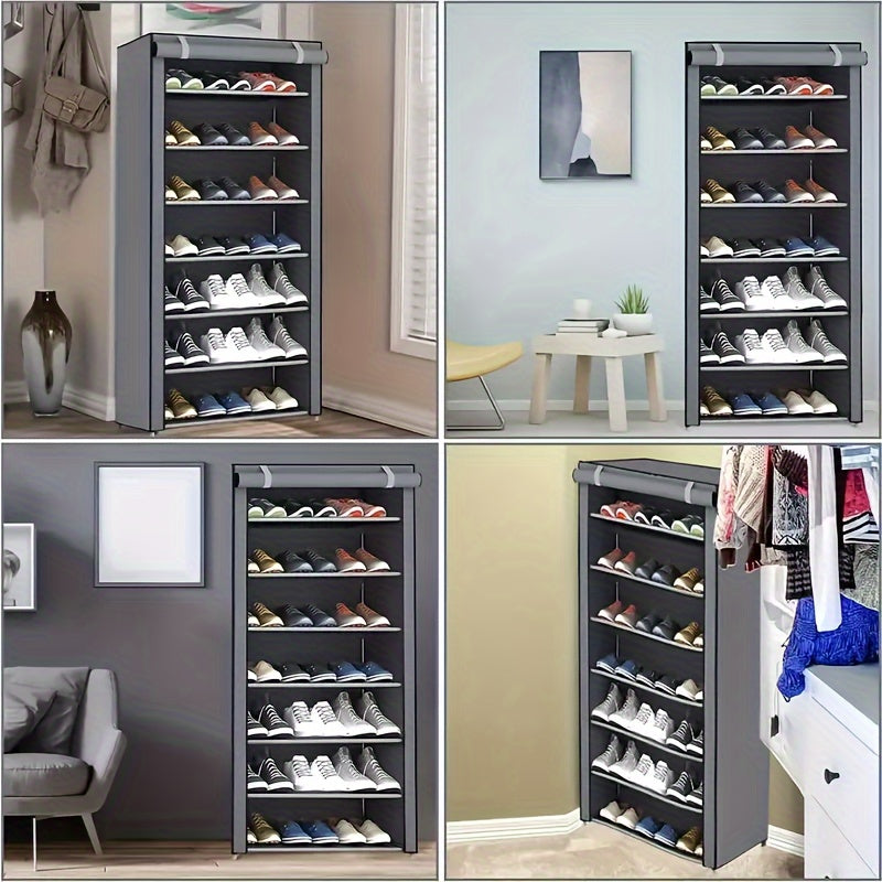 Large Capacity Shoe Cabinet Storage Rack Dustproof Organizer