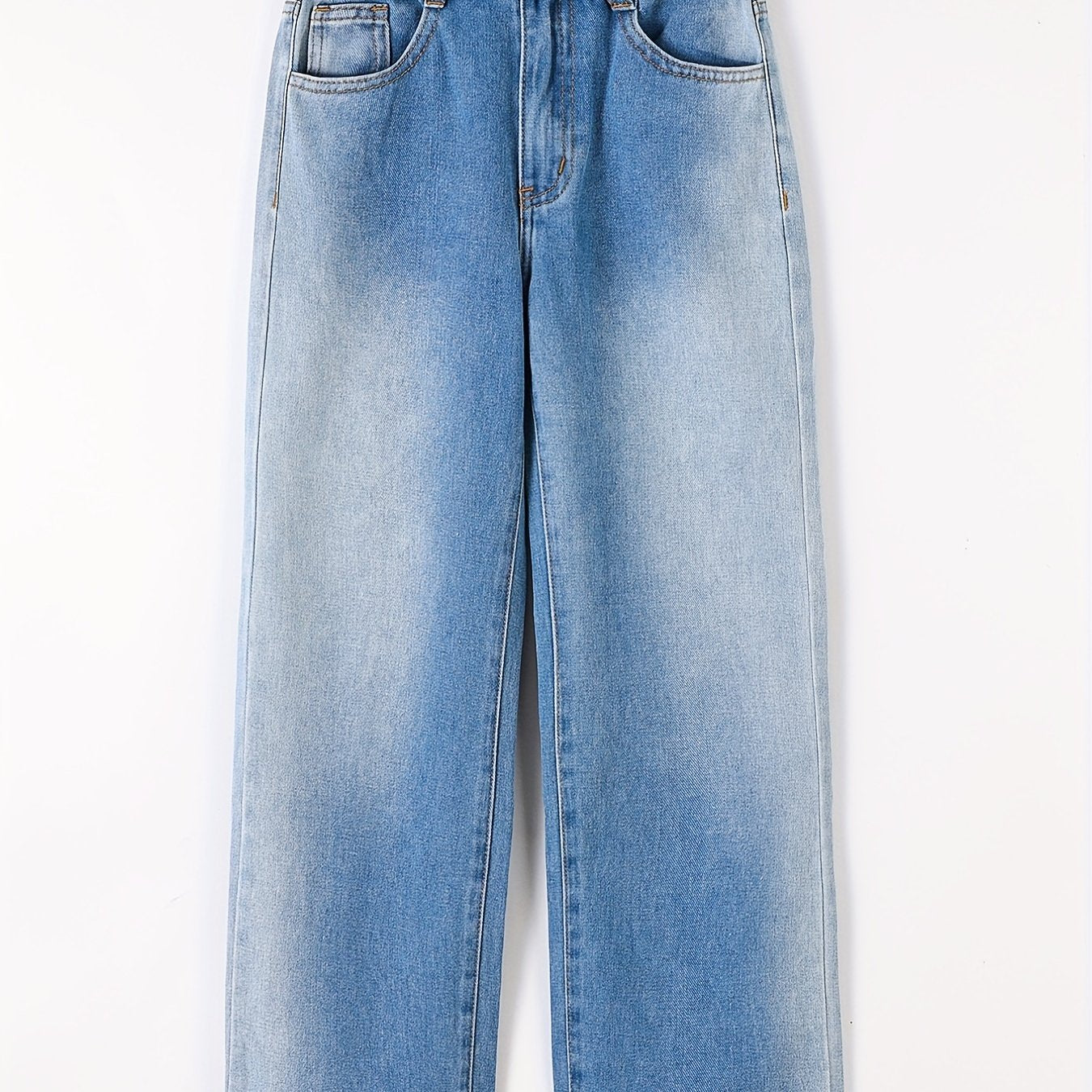 Girls Ombre High Waist Wide Leg Denim Pants