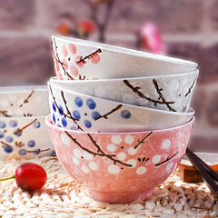 4pcs Ceramic Cereal Bowls Rice Bowls Soup Bowls Ceramic Dessert Bowls
