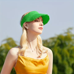 UV Protection Wide Brim Straw Sun Hat for Women