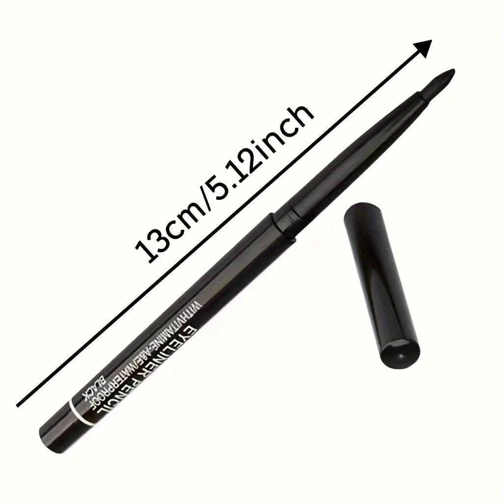 Dual Ended Eyeliner & Eyebrow Pencil Waterproof Smudge Proof Makeup