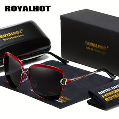 RoyalHot Polarized Vintage Sunglasses Aloly Frame Driving Sun Glasses