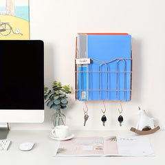 Vertical Metal Wall File Storage Rack