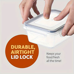 24pcs Refrigerator Sealed Freshkeeping Boxes Food Jar Storage Box