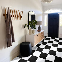 Waterproof Peel and Stick PVC Floor Tile for Living Room, Bathroom