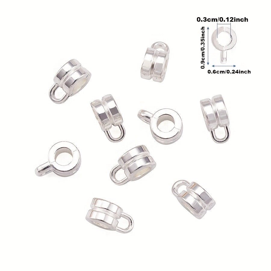 Ancient Silvery Alloy Charms Jewelry Connectors Spacer Beads Bracelet Accessorie
